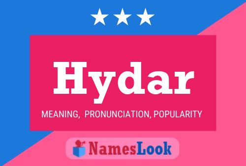 Hydar Name Poster