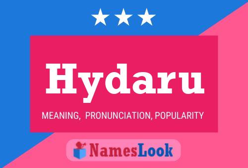 Hydaru Name Poster