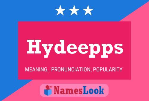 Hydeepps Name Poster