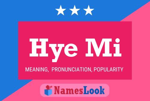 Hye Mi Name Poster