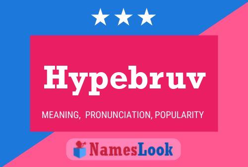 Hypebruv Name Poster