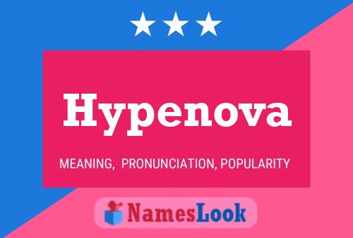 Hypenova Name Poster