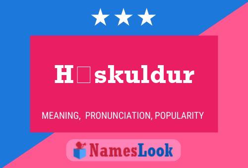 Höskuldur Name Poster