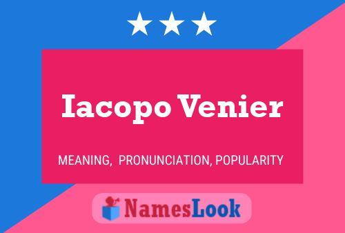 Iacopo Venier Name Poster