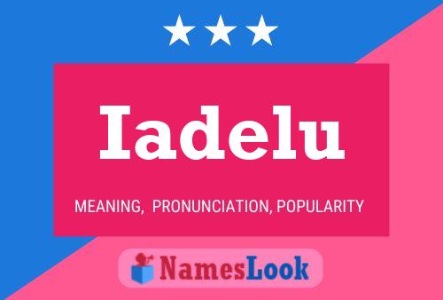 Iadelu Name Poster