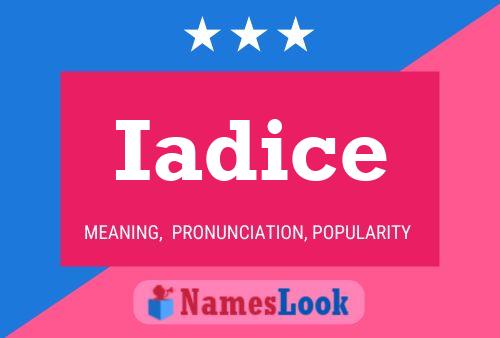 Iadice Name Poster