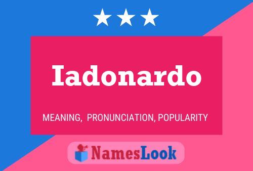 Iadonardo Name Poster