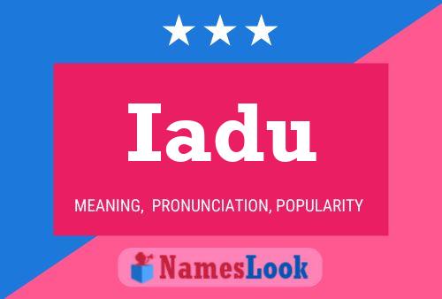 Iadu Name Poster