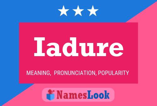 Iadure Name Poster