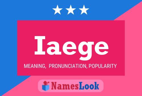 Iaege Name Poster