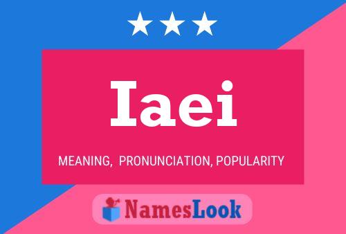 Iaei Name Poster