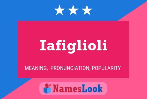 Iafiglioli Name Poster