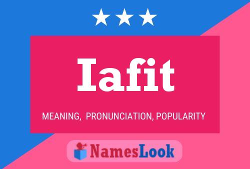 Iafit Name Poster