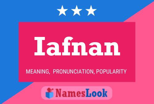 Iafnan Name Poster