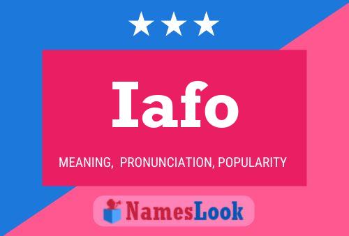 Iafo Name Poster