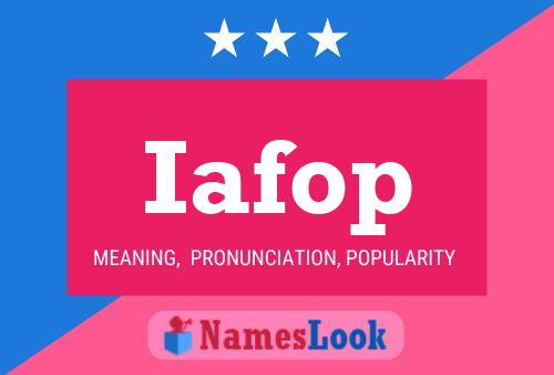 Iafop Name Poster