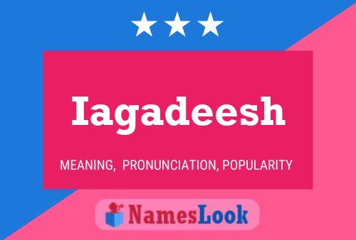 Iagadeesh Name Poster