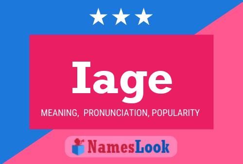 Iage Name Poster