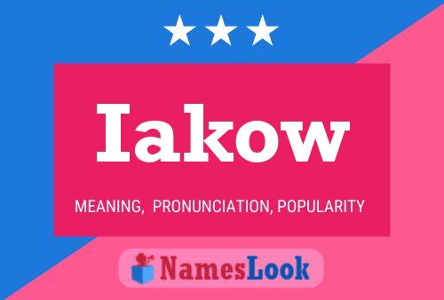 Iakow Name Poster