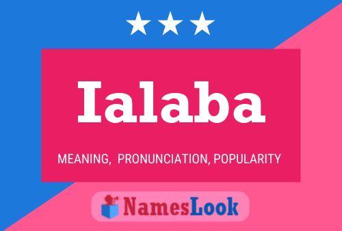 Ialaba Name Poster