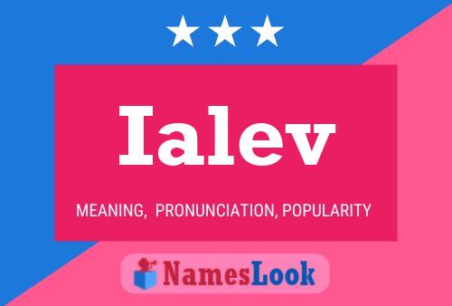 Ialev Name Poster