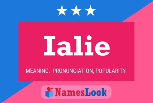 Ialie Name Poster