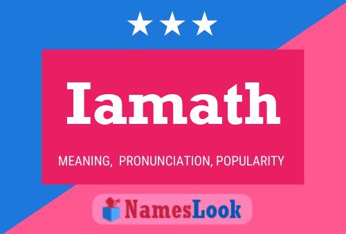 Iamath Name Poster