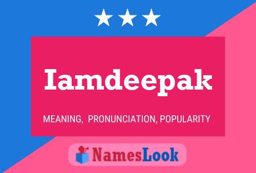 Iamdeepak Name Poster