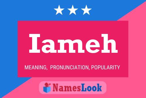 Iameh Name Poster