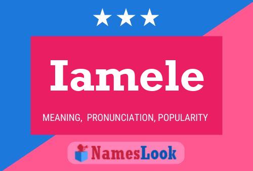 Iamele Name Poster