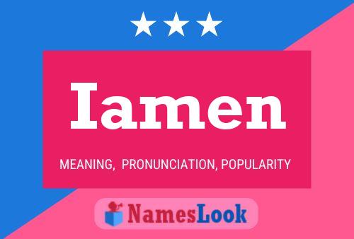 Iamen Name Poster