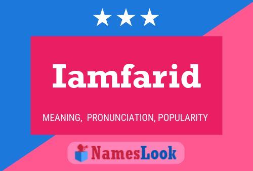 Iamfarid Name Poster