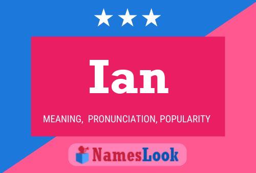 Ian Name Poster