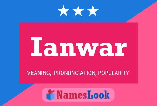 Ianwar Name Poster