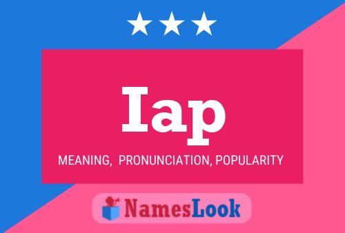 Iap Name Poster