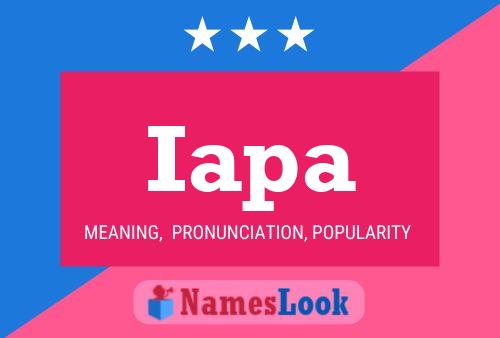 Iapa Name Poster