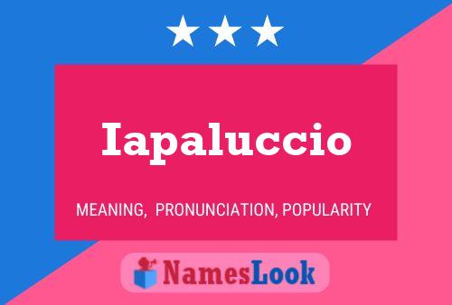 Iapaluccio Name Poster