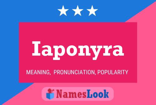 Iaponyra Name Poster