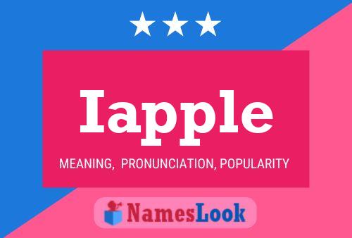 Iapple Name Poster