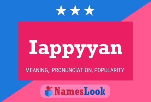 Iappyyan Name Poster