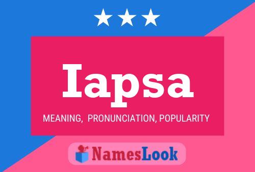 Iapsa Name Poster