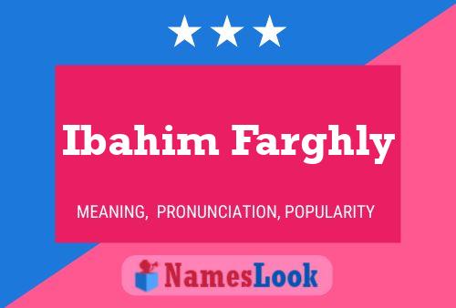 Ibahim Farghly Name Poster