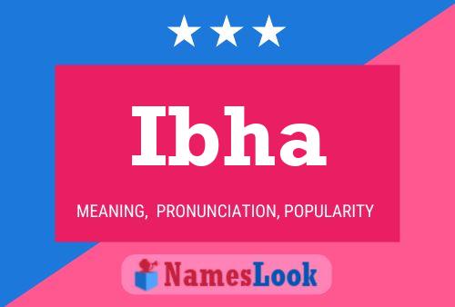 Ibha Name Poster