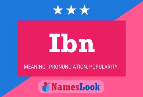 Ibn Name Poster