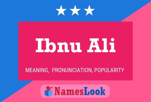 Ibnu Ali Name Poster