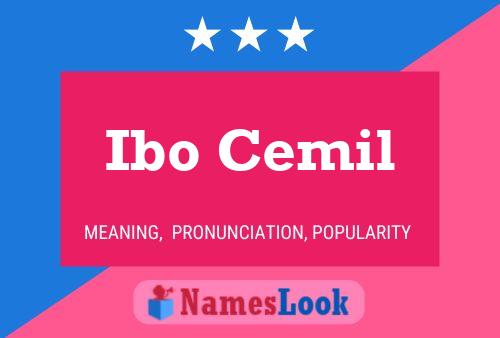 Ibo Cemil Name Poster