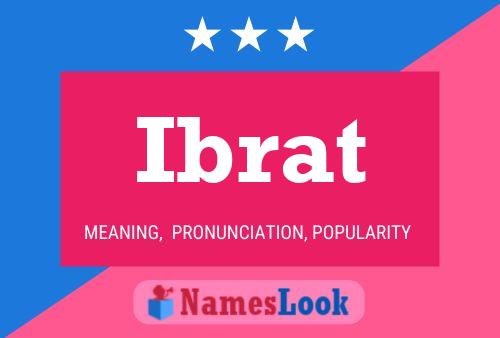 Ibrat Name Poster