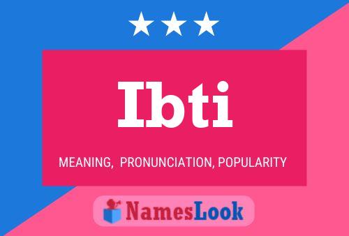 Ibti Name Poster