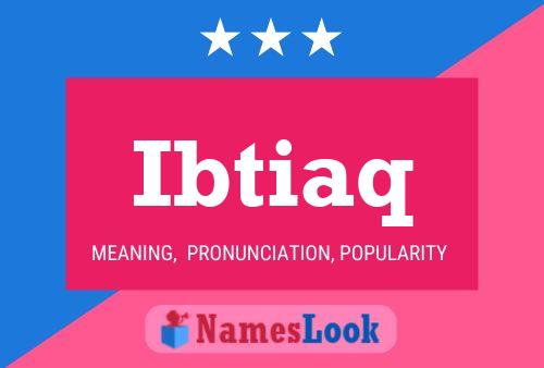 Ibtiaq Name Poster