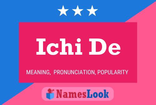 Ichi De Name Poster